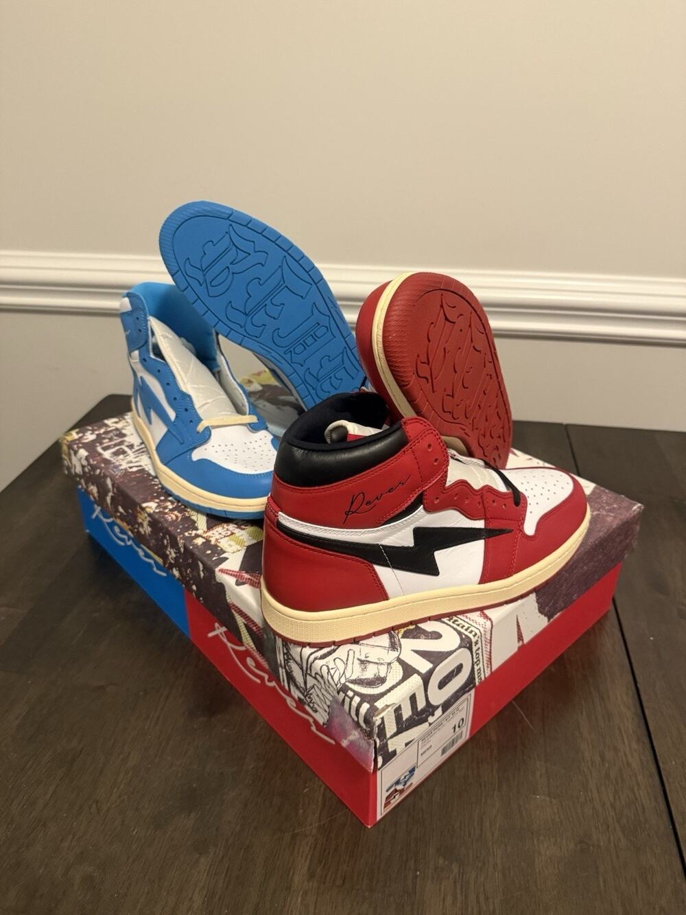 reves paris x air kiy Charlotte Pop Out , Red And Blue Pack Size 10